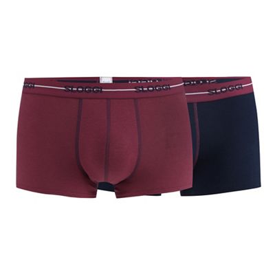 Sloggi Pack of two purple hipster trunks
